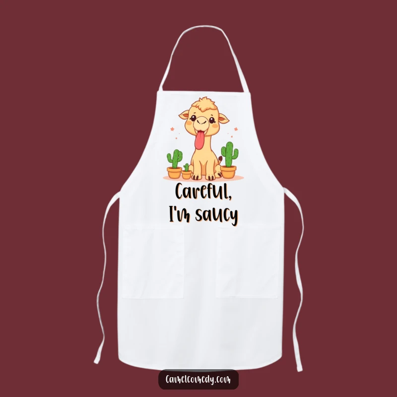 Funny Camel Cactus Juggling Apron - Hilarious Chef Performance Gift