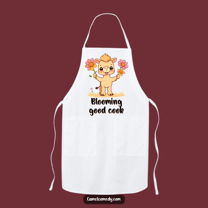 Funny Camel Juggler Apron: Chef's Delightful Desert Flower Kitchen Wear, Funny Gift
