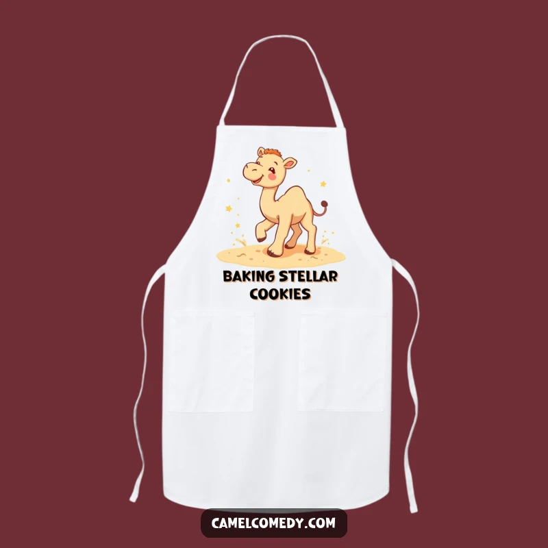 Funny Camel Star Kicker Apron: Playful Chef for Hilarious Kitchen Fun