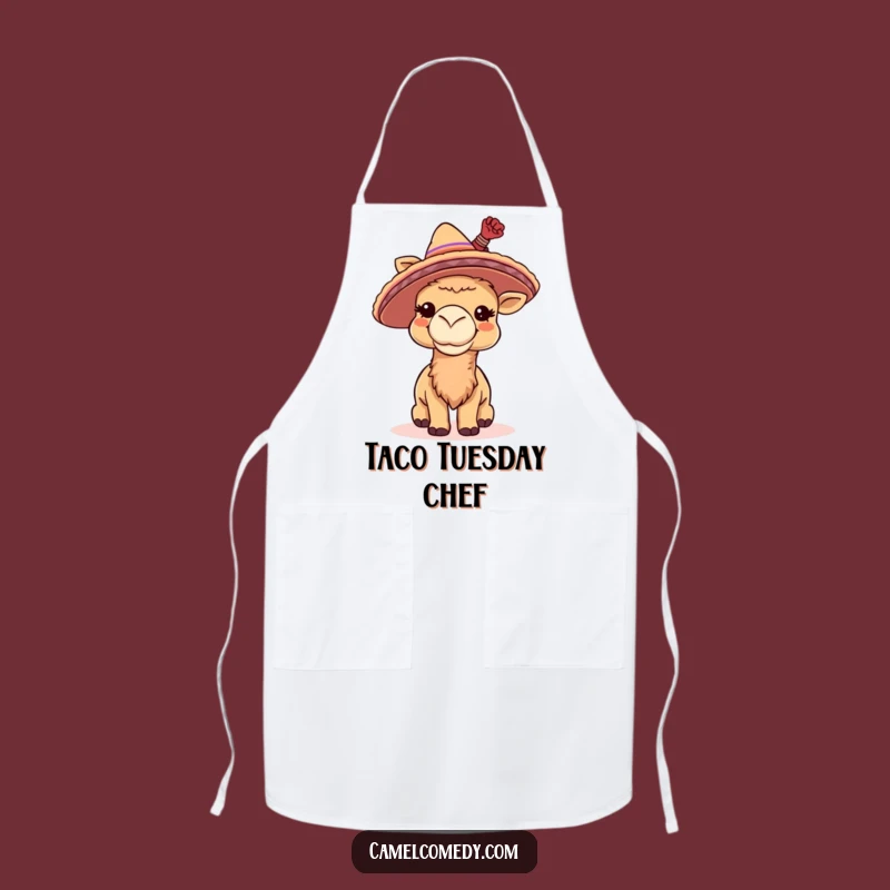 Funny Camel Sombrero Apron - Cook with Festive Flair, Ideal Kitchen Funny Gift!