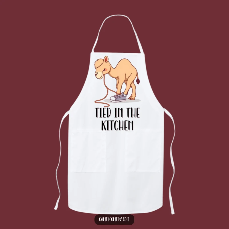 Funny Camel Shoelace Apron: Hilarious Chef's Quirky Kitchenwear