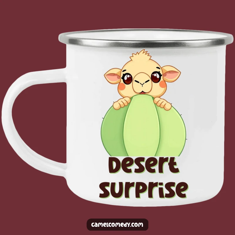 Funny Camel Cactus Camping Mug: Adventure Ready for Desert Humor Gift