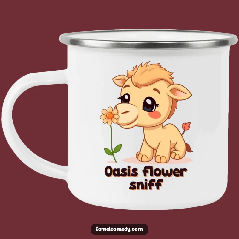Funny Curious Camel Camping Mug - Desert Adventure Drinkware, Perfect Gift