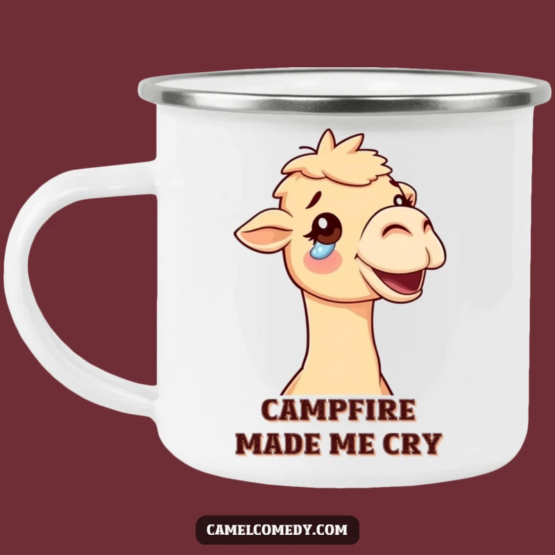 Funny Delighted Camel Camping Mug - Sip Your Joy Outdoors