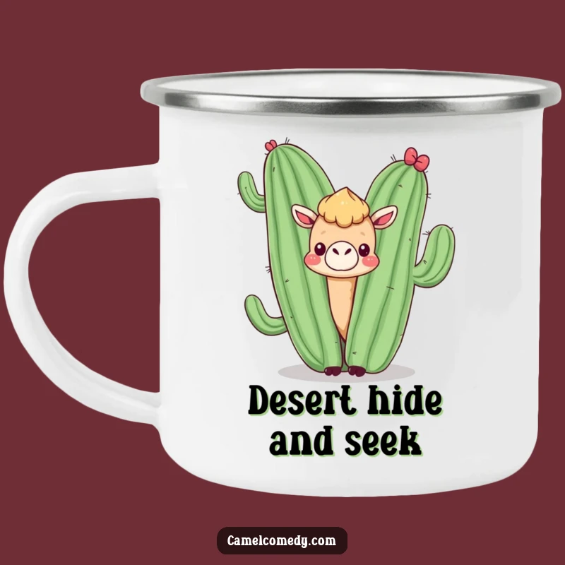 Funny Kawaii Camel Cactus Camp Mug - Hilarious Desert Adventure Gift