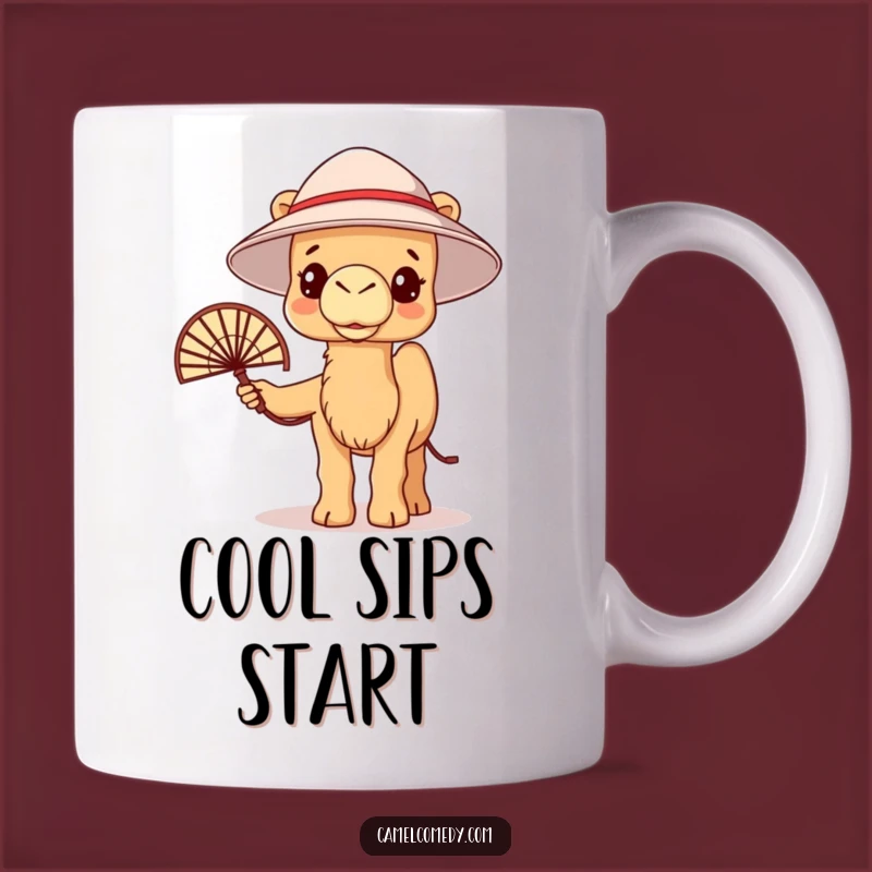 Funny Kawaii Heatwave Camel Mug: Stay Cool with this Hilarious Gift