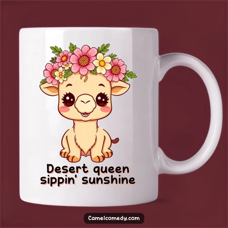 Funny Royal Camel Crown Mug - Adorable Kawaii Camel Gift for Her