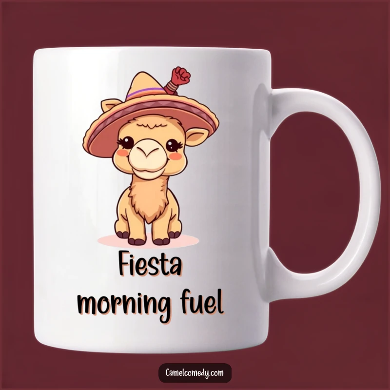 Funny Giggling Camel Sombrero Mug - Fiesta Fun, Perfect Funny Gift!