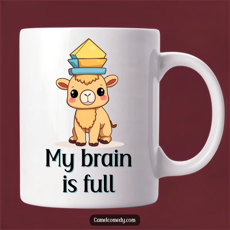 Funny Kawaii Camel Math Mug - Adorable Balancing Act for Your Coffee!