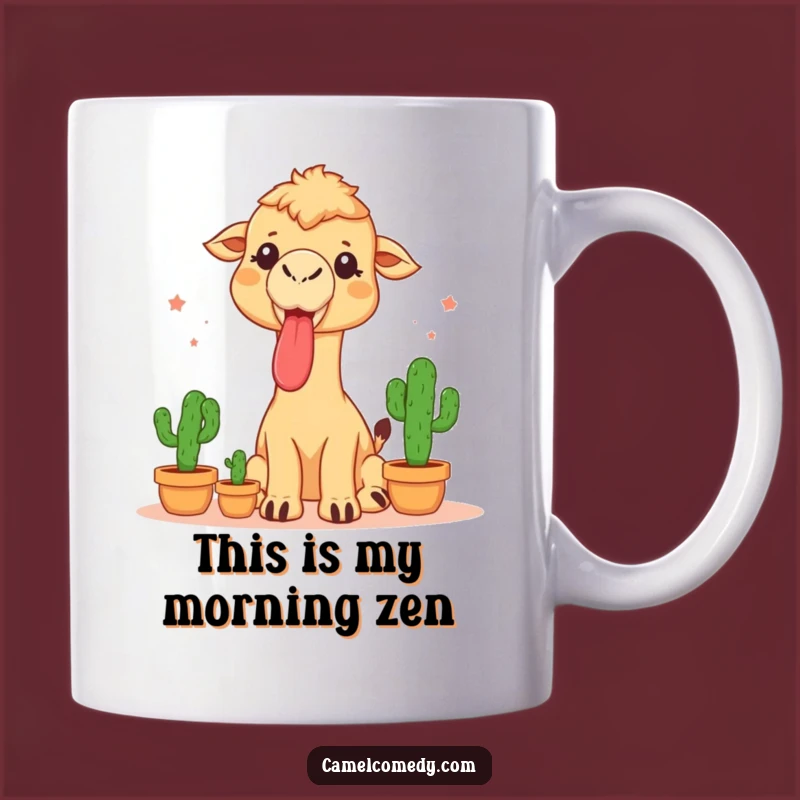 Funny Camel Cactus Juggling Mug - Hilarious Prickly Performer Gift