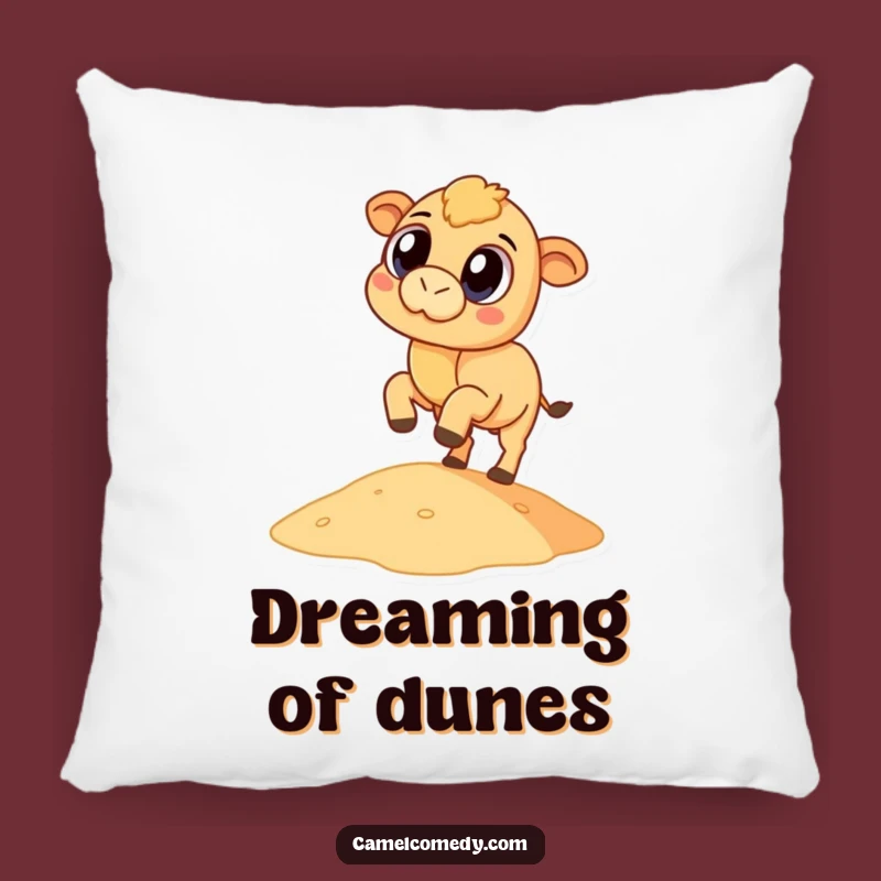 Funny Camel Dune Kicker Pillow - Comfy & Humorous Camel Decor Gift