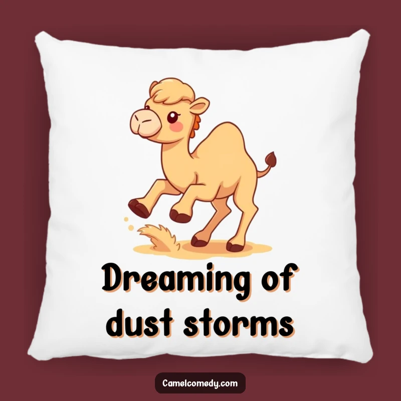 Funny Kawaii Camel Pillow: Cozy Sand-Kicking Camel Cushion, Adorable Gift