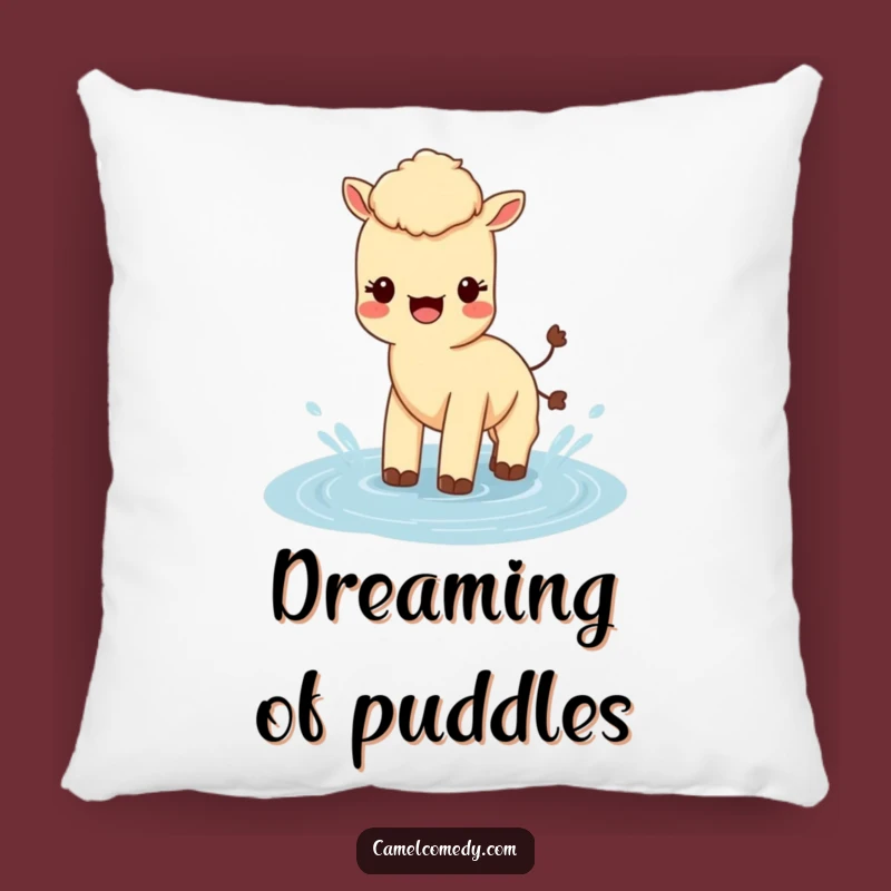 Funny Kawaii Camel Pillow: Cozy Splashing Camel Cushion, Adorable Gift