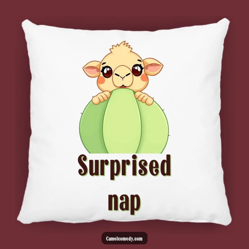 Funny Camel Cactus Pillow: Cuddly Comfort with Desert Surprise Style Gift