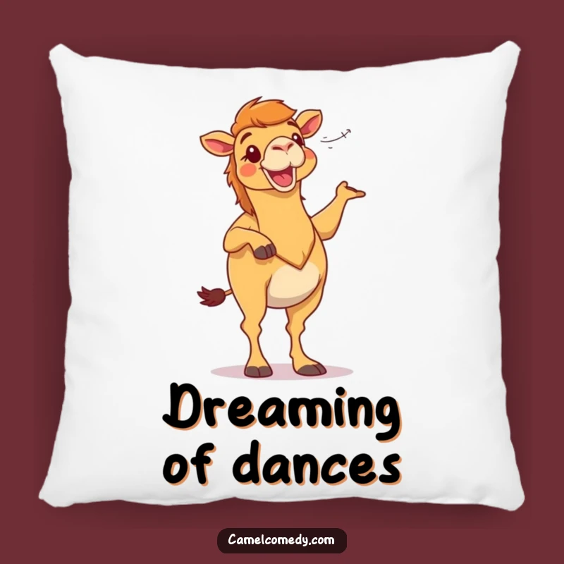 Funny Camel Dance Pillow - Cuddle Up with Desert Joy!