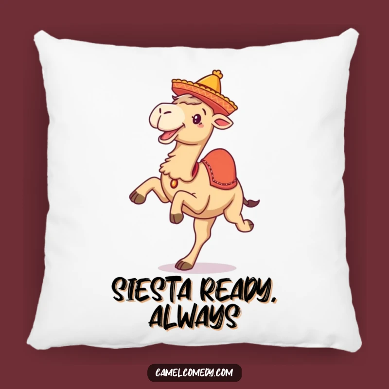Funny Camel Festive Pillow - Cozy & Hilarious Desert Comfort Gift