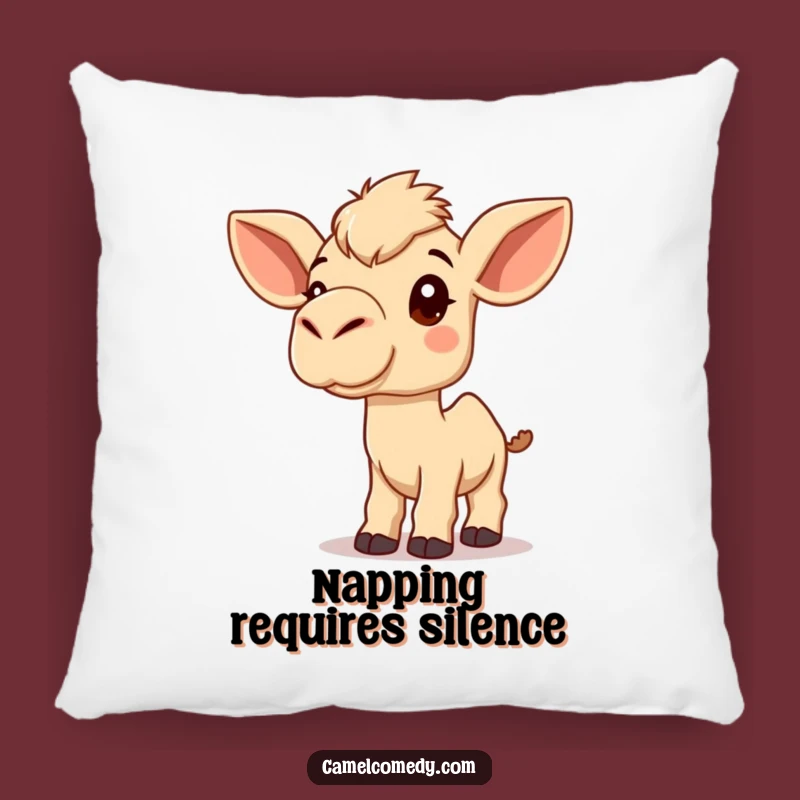 Funny Kawaii Camel Pillow: Cozy Listening Camel Cushion, Adorable Gift