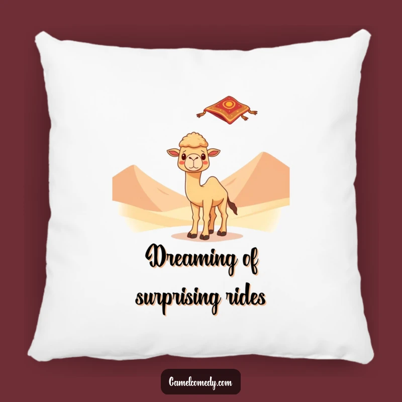 Funny Surprised Camel Pillow: Cozy Cushion for Whimsical Relaxation