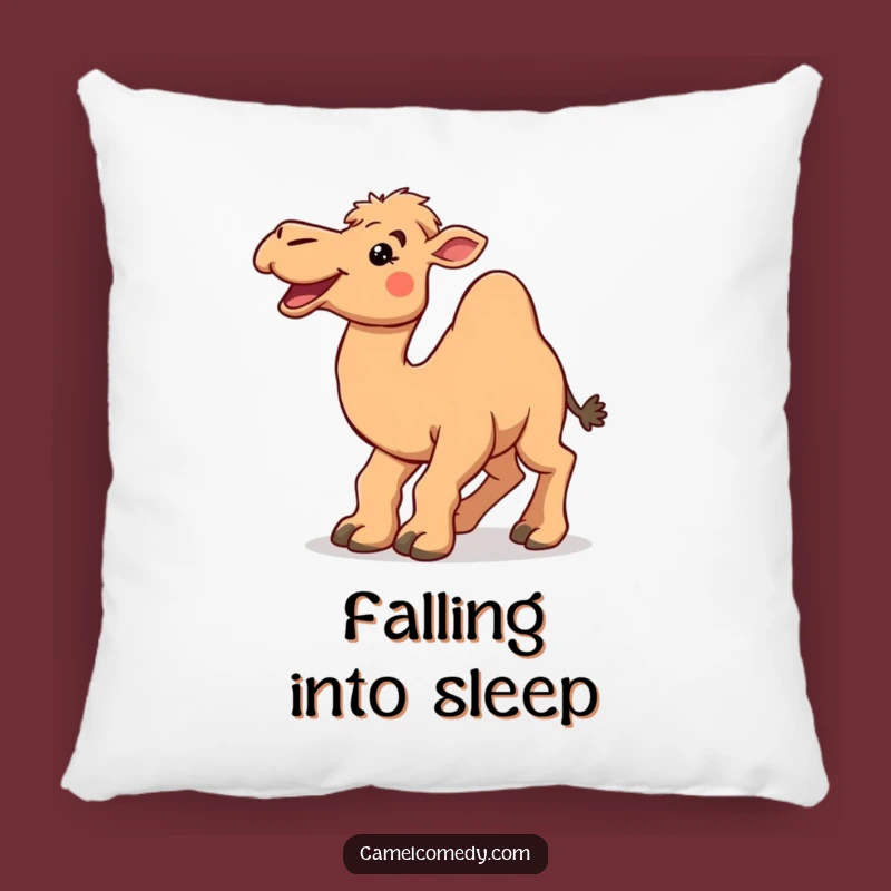 Funny Tripping Camel Pillow - Comfy & Humorous Camel Decor Gift