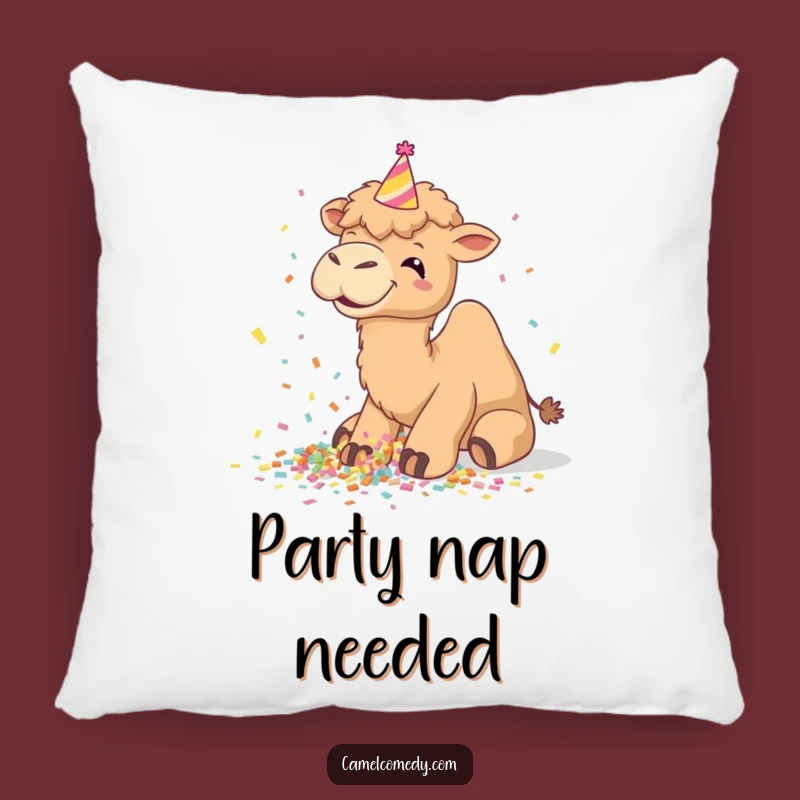 Funny Camel Party Pillow: Comfy Merriment and Hilarious Vibes