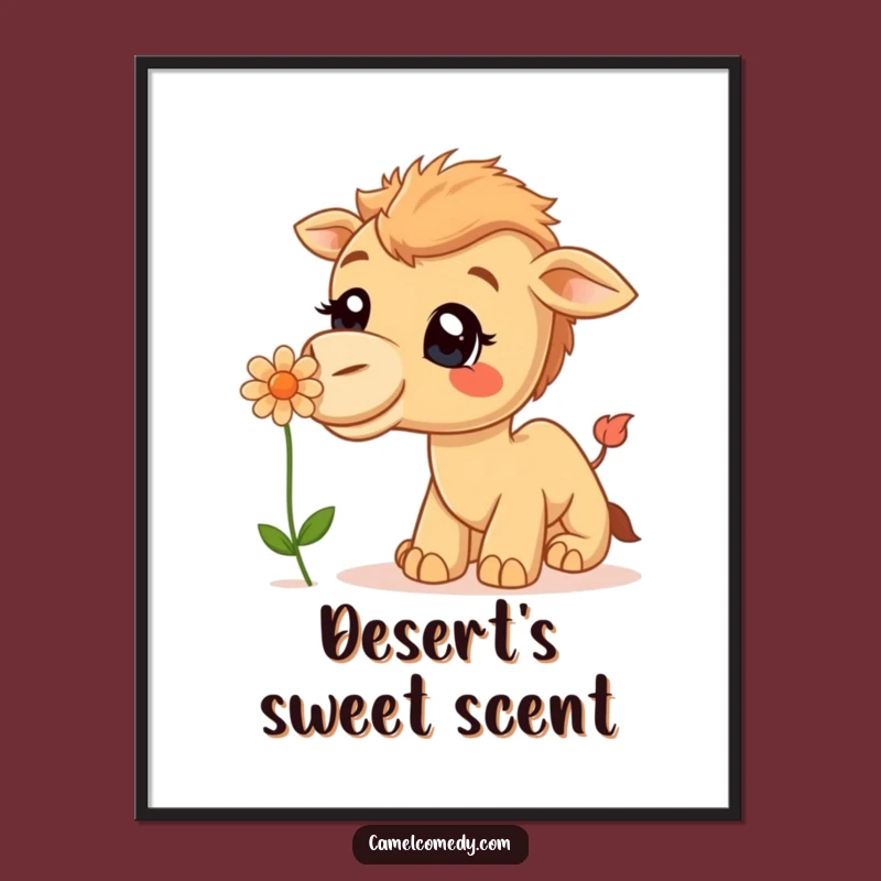 Funny Curious Camel Digital Art - Desert Downloadable Print, Perfect Gift