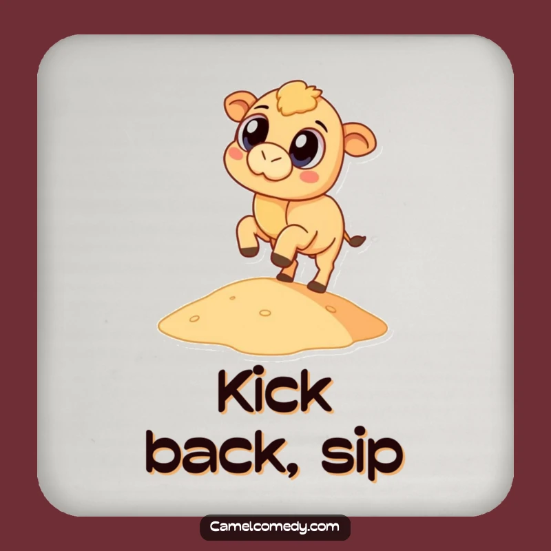Funny Camel Dune Kicker Coaster - Humorous Camel Protection for Tables