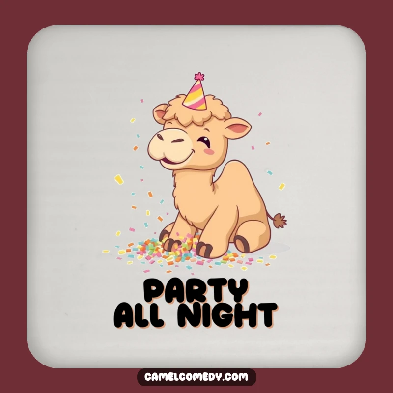 Funny Camel Party Coaster: Protect Surfaces with Merriment