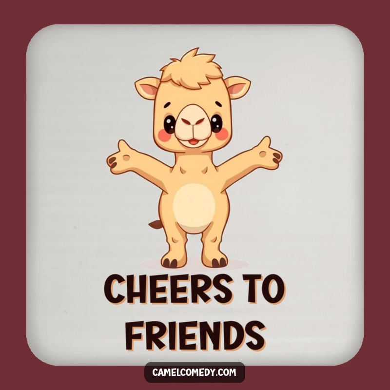 Funny Hugging Camel Coaster - Embrace Drink Protector, Hilarious Bar Humor Gift