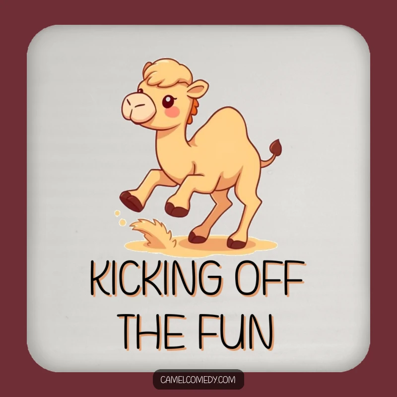 Funny Kawaii Camel Coaster: Sand-Kicking Camel Drink Protector, Memorable Gift
