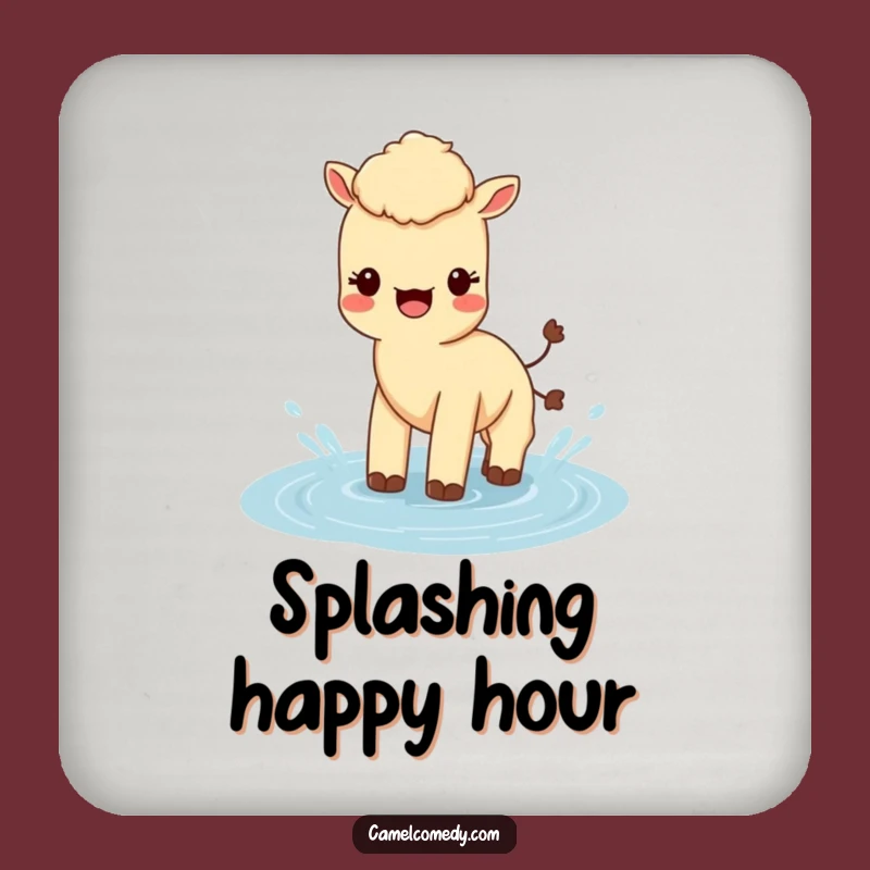 Funny Kawaii Camel Coaster: Splashing Camel Drink Protector, Memorable Gift
