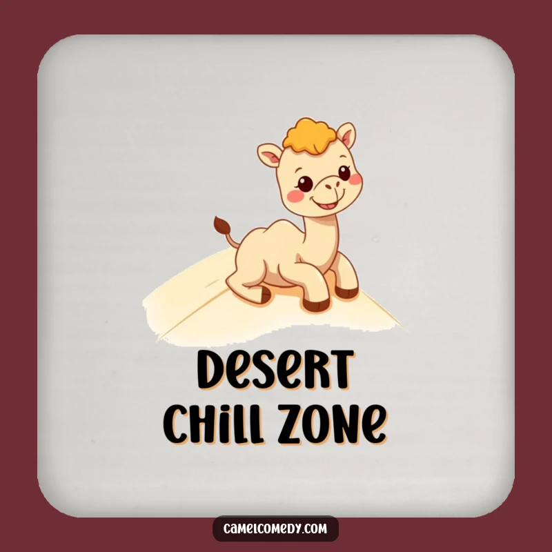 Funny Kawaii Camel Drink Coaster: Protect Surfaces with Desert Grins