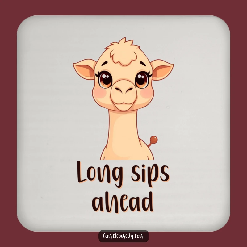 Funny Kawaii Camel Coaster: Neck-Stretching Camel Drink Protector, Memorable Gift
