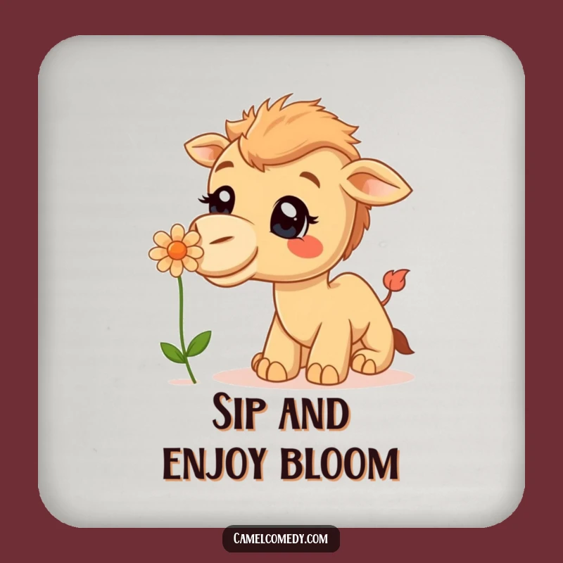Funny Curious Camel Coaster - Protect Surfaces with Desert Smiles, Perfect Gift