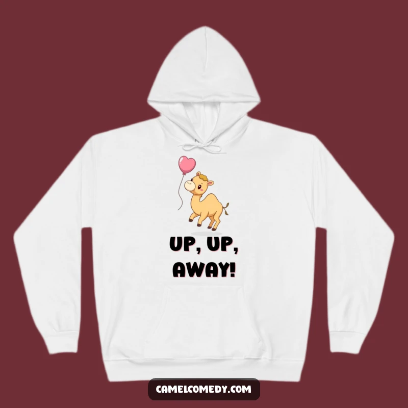Cozy Funny Camel Balloon Hoodie - Warm & Playful Apparel, Great Funny Gift!
