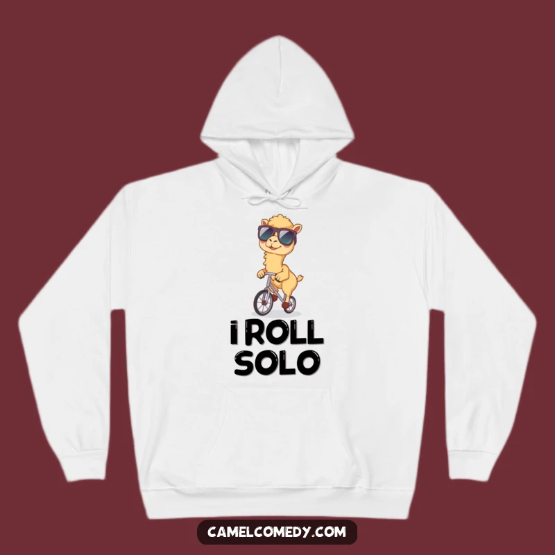 Funny Kawaii Camel Unicycle Enthusiast Hoodie - Cozy & Hilarious Gift