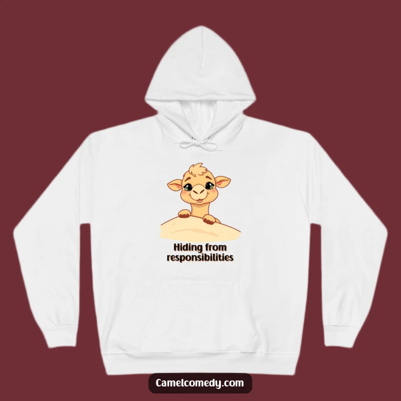 Funny Camel Peek Hoodie - Cozy & Hilarious Desert Surprise Sweatshirt Gift
