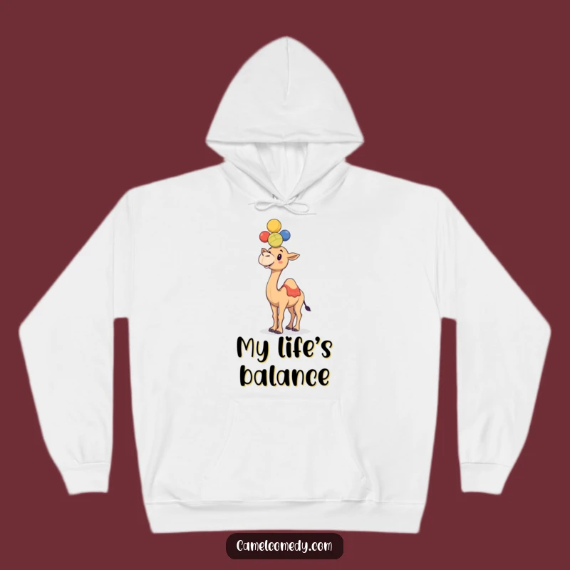 Funny Juggling Camel Hoodie - Cozy & Comical Camel Wear for Gifts