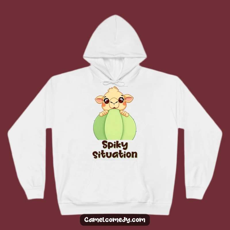 Cozy Funny Camel Cactus Hoodie: Stay Warm with Desert Humor Gift