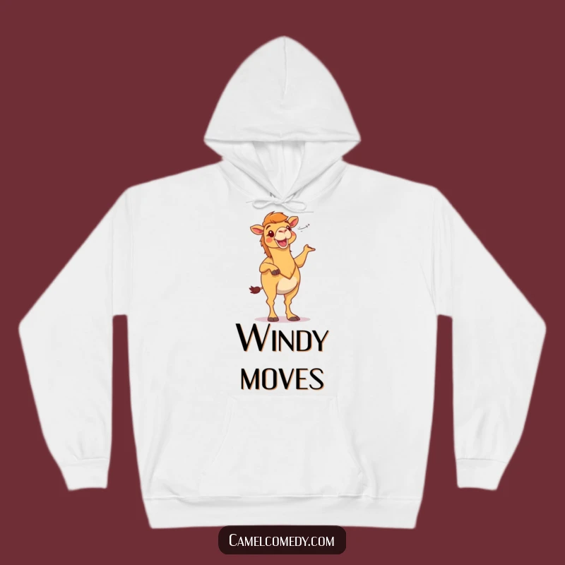 Cozy Funny Camel Dance Hoodie - Warm Up with Desert Fun!