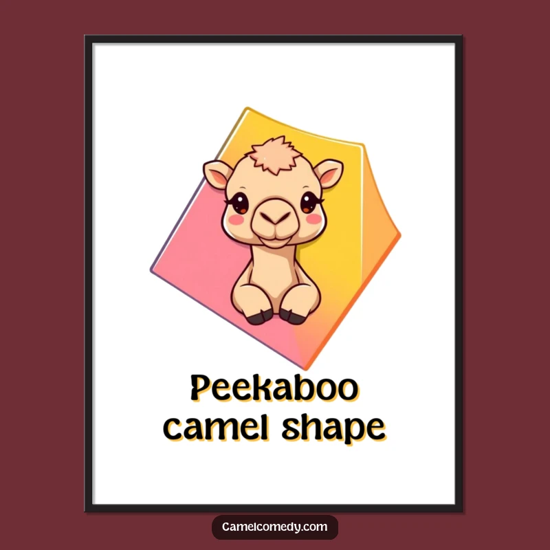 Free Printable Wall Art: Curious Camel Peek, Hilarious Downloadable Art for Fun Decor