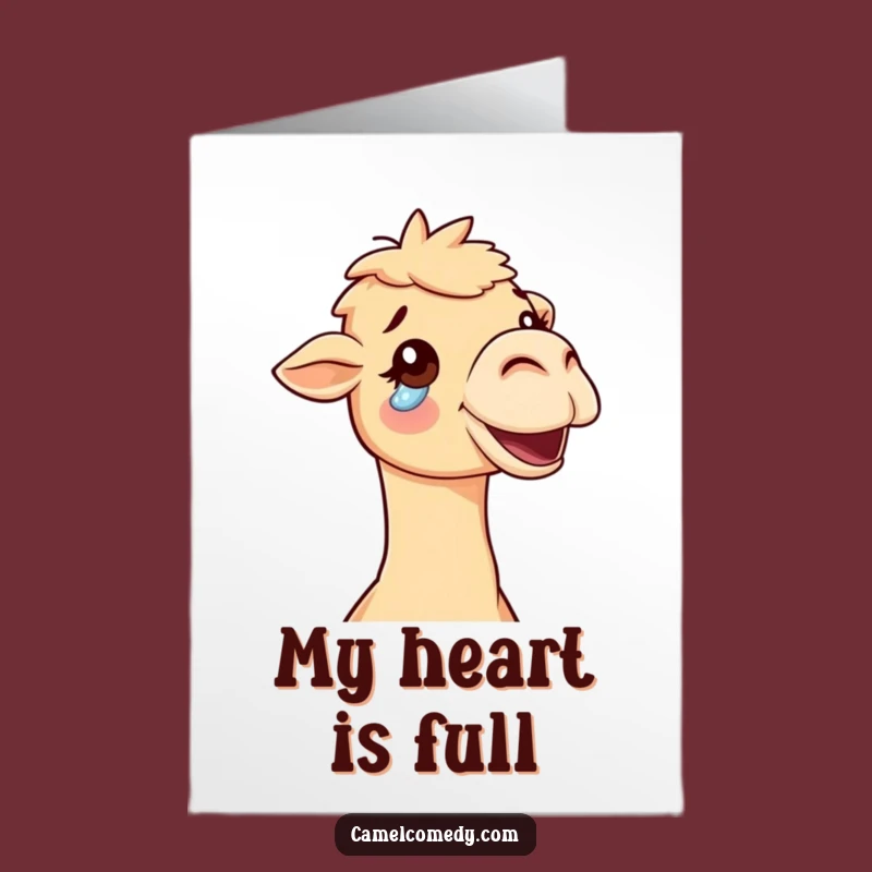 Free Printable Thank You Card: Emotional Camel, Humorous Downloadable Gift for Appreciation