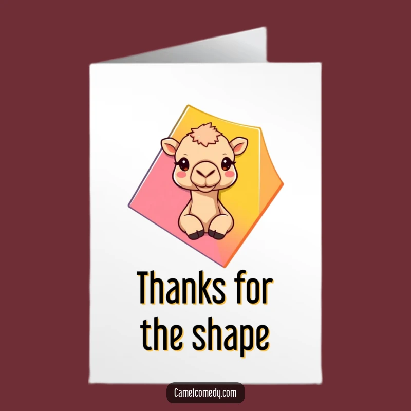 Free Printable Thank You Card: Peekaboo Camel, Perfect Downloadable Humorous Gesture