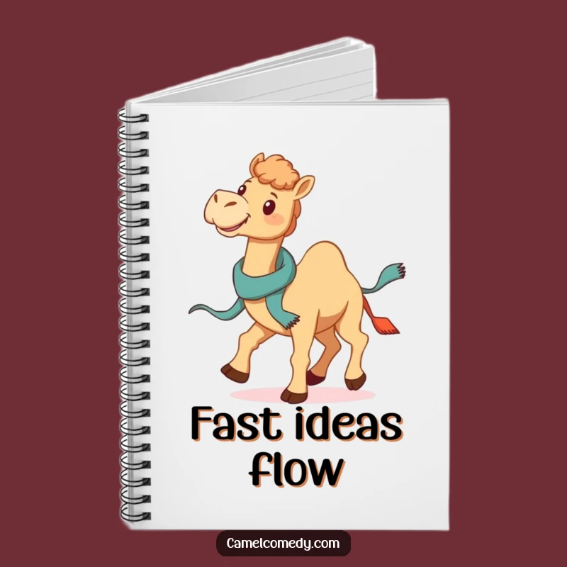 Funny Galloping Camel Notebook - Jaunty Scarf Notes, Hilarious Ideas