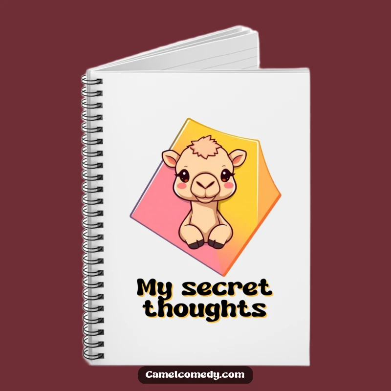 Funny Peeking Camel Notebook - Humorous Camel Journal for Notes