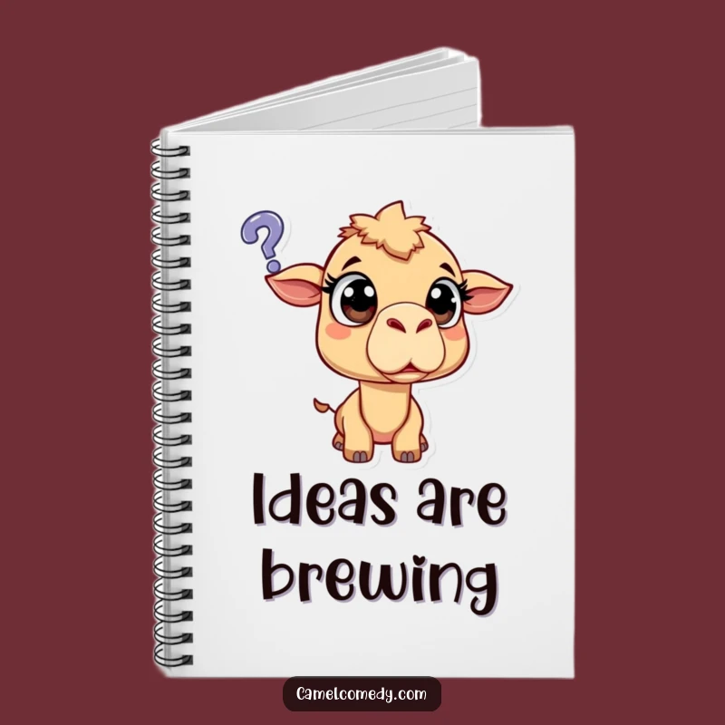 Funny Surprised Camel Notebook - Jot Down Your Mysteries