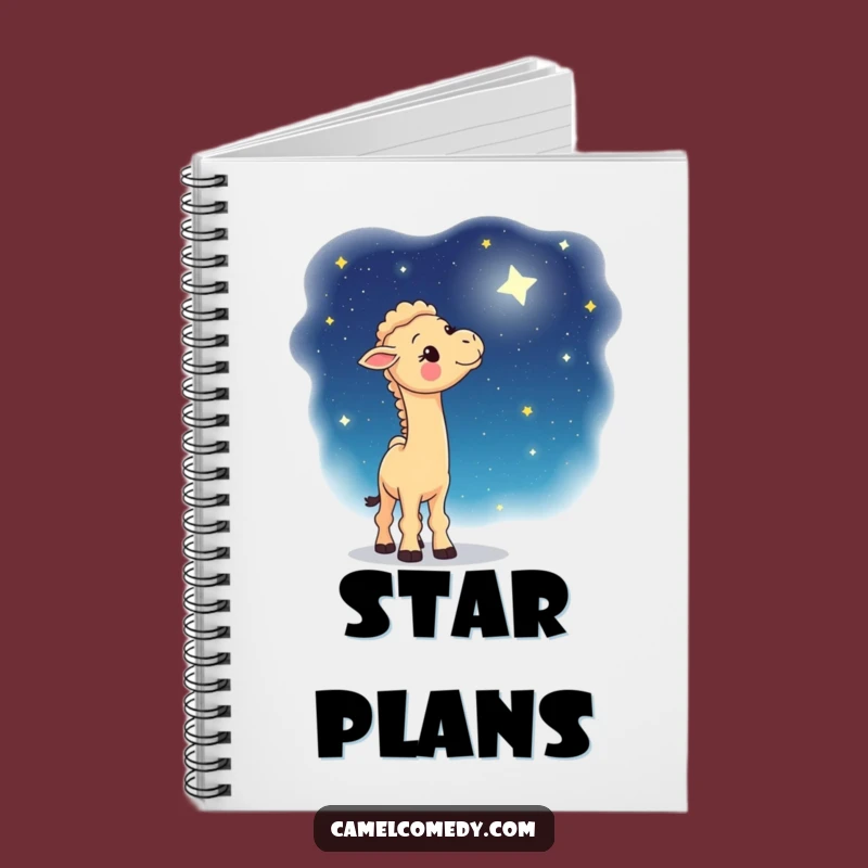 Funny Whimsical Camel Notebook: Starry Ideas Journal, Gift