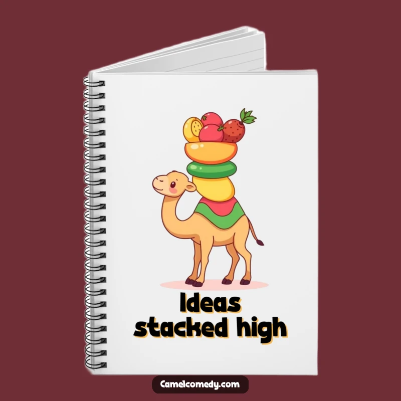 Funny Kawaii Camel Notebook: Fruit-Balancing Camel Journal, Perfect Humorous Gift
