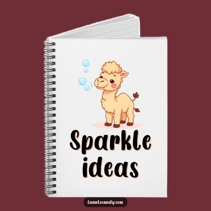 Funny Tiny Camel Notebook: Bubble Ideas Journal, Gift