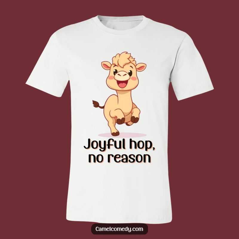 Funny Camel Happy Hop Tee: Hilarious Joyful Camel Shirt, Perfect Gift