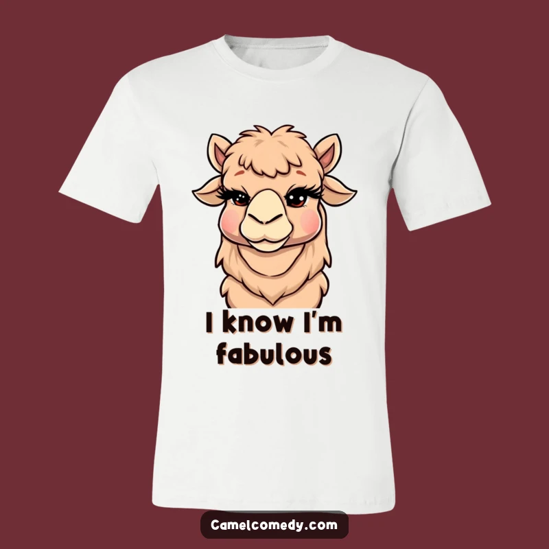 Funny Winking Camel T-Shirt - Cheeky Eyelash Tee, Hilarious Humor Gift for Him or Her